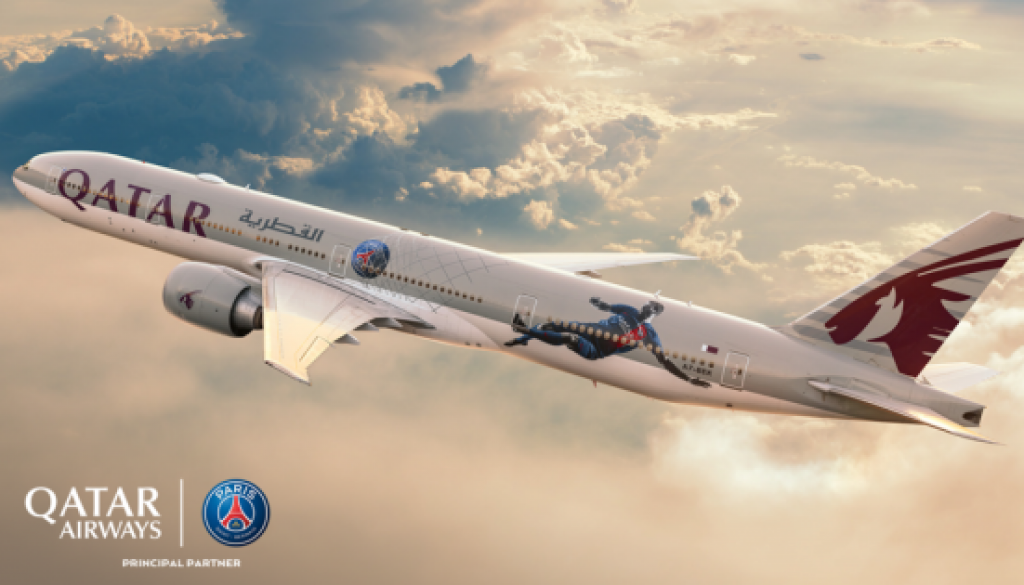 Qatar Airways Unveils New Livery to Celebrate Continued Partnership with PSG