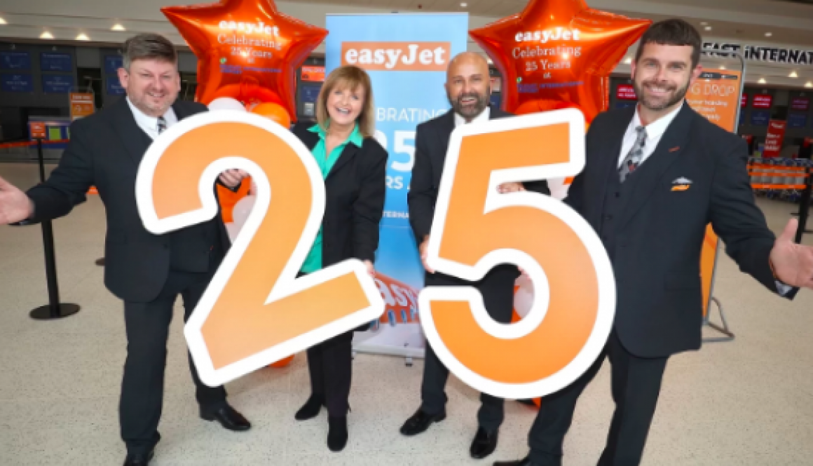 easyJet Marks 25 Years of Service at Belfast International Airport with Surprises and Expansion