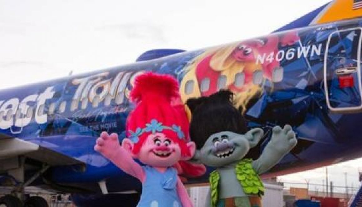 SOUTHWEST AIRLINES UNVEILS SPECIAL TROLLS-THEMED AIRCRAFT TO CELEBRATE DREAMWORKS NEW MOVIE