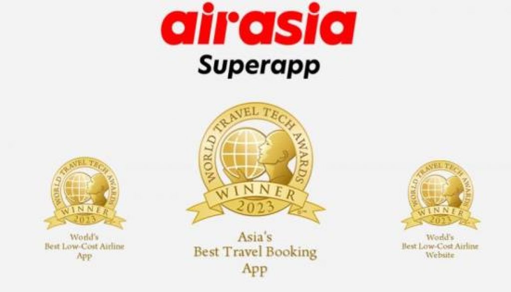 airasia Superapp Named ‘Asia’s Best Travel Booking App’ at World Travel Tech Awards 2023