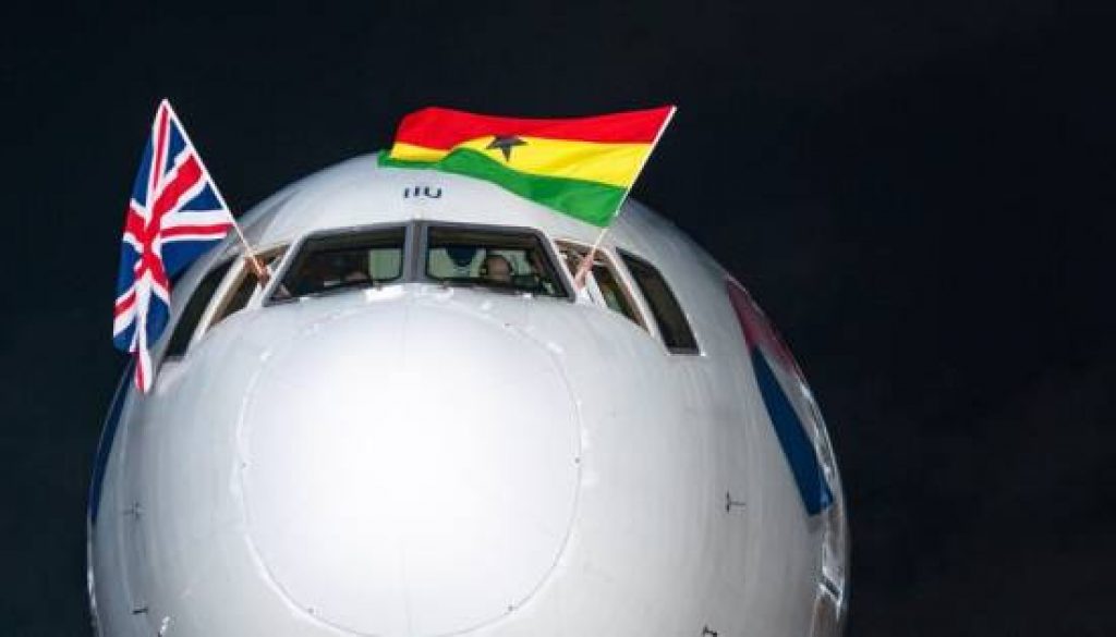 BRITISH AIRWAYS’ FIRST FLIGHT FROM LONDON GATWICK TOUCHES DOWN IN ACCRA