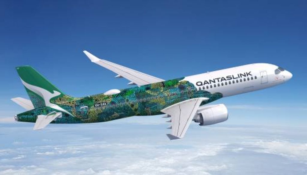 FIRST QANTASLINK A220 ROLLS OUT OF PAINTSHOP AS FLEET RENEWAL RAMPS UP