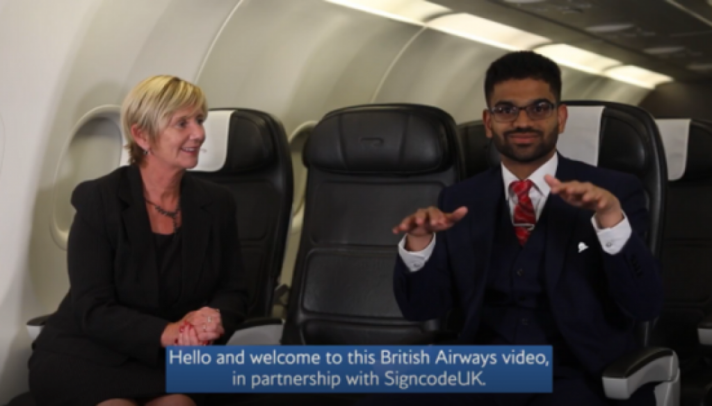 TRAVEL EXPERIENCE FOR DEAF AND HARD-OF-HEARING CUSTOMERS TO IMPROVE WITH NEW BRITISH AIRWAYS PARTNER