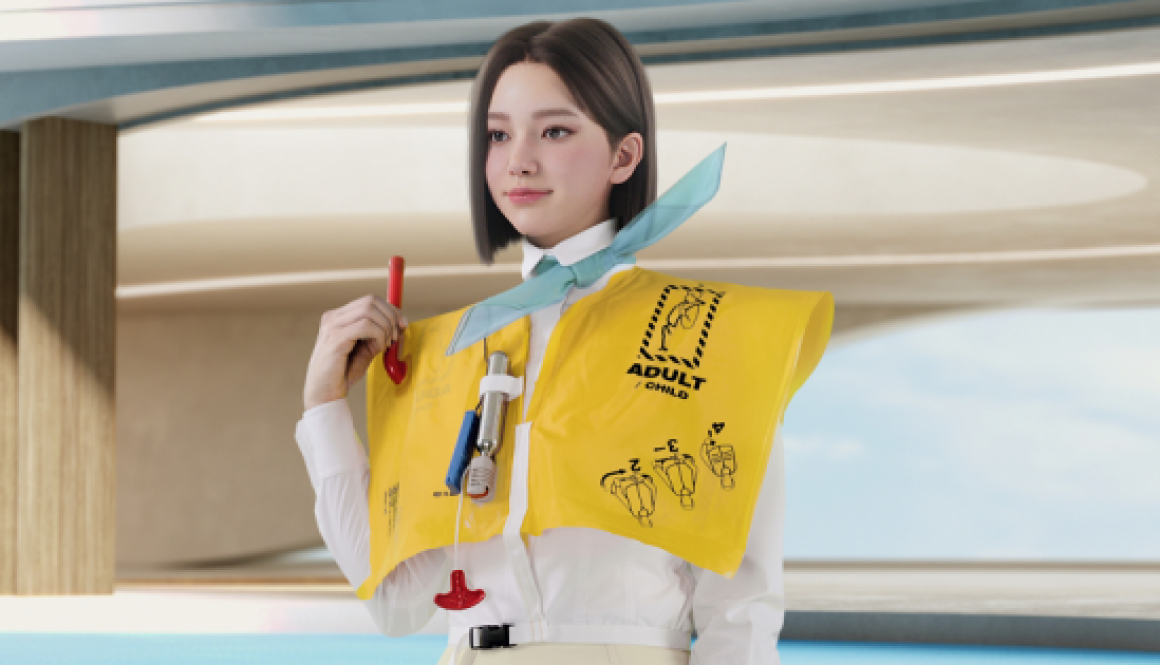 Korean Air releases a new safety video featuring virtual humans