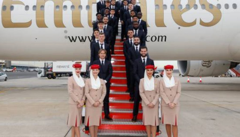 Emirates flies Real Madrid in style ahead of the Spanish Super Cup in Riyadh