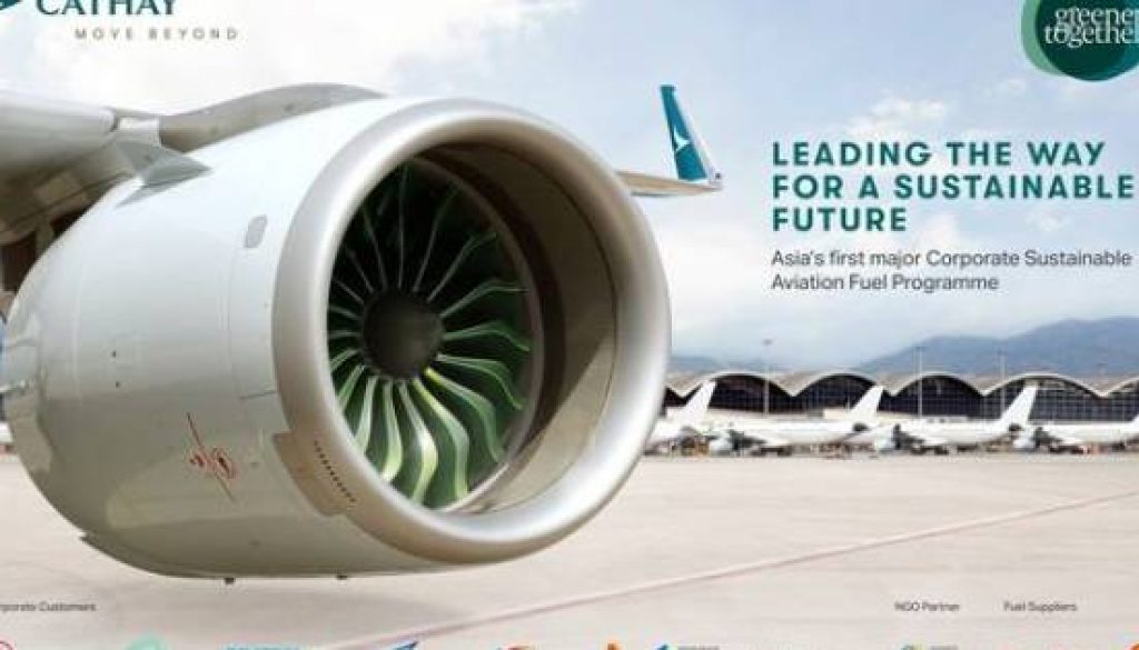 Cathay Expands Partnership for Sustainable Aviation Fuel Program