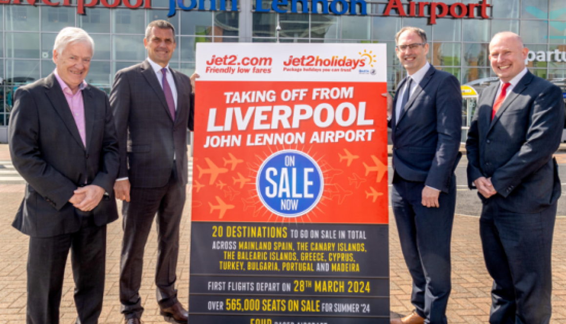 Jet2.com and Jet2holidays start countdown to Liverpool John Lennon Airport launch