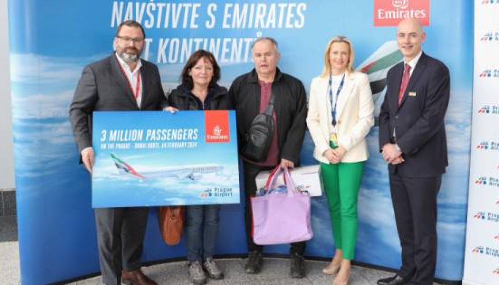 Emirates Celebrates Milestone: Three Million Passengers on Prague-Dubai Route