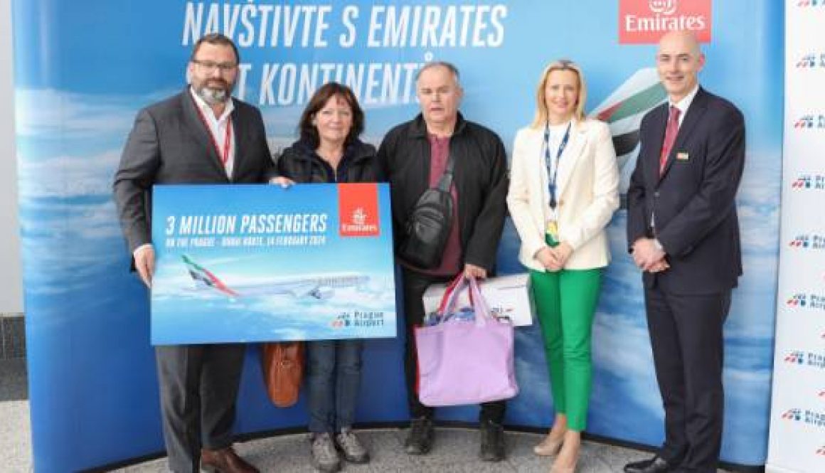 Emirates Celebrates Milestone: Three Million Passengers on Prague-Dubai Route