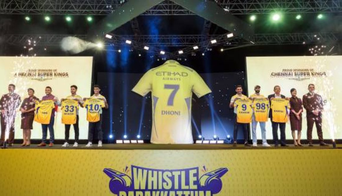 ETIHAD AIRWAYS TAKES FLIGHT AS OFFICIAL SPONSOR OF CHENNAI SUPER KINGS