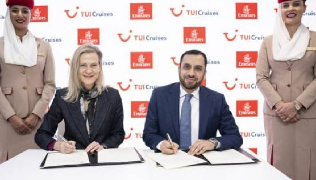 Emirates, TUI Cruises reaffirm partnership for next two seasons