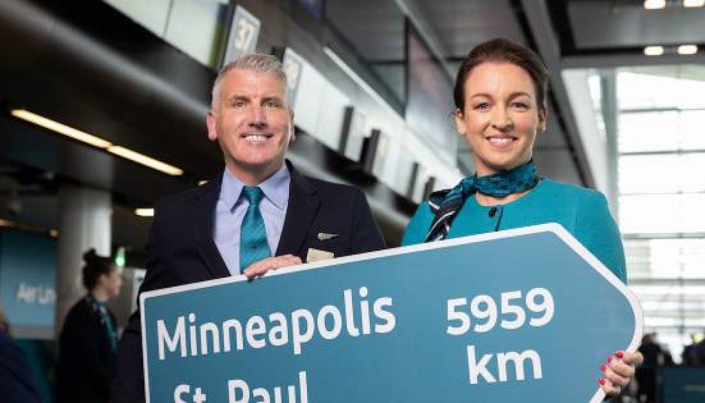Aer Lingus continues to soar with return to Minneapolis-St. Paul