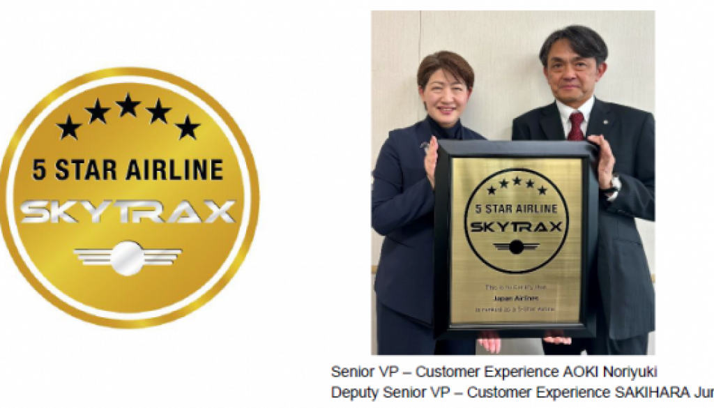 Japan Airlines Continues Reign as 5-Star Airline, Sets Standards for Customer Experience
