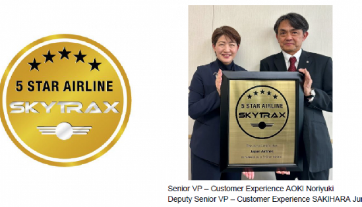 Japan Airlines Continues Reign as 5-Star Airline, Sets Standards for Customer Experience