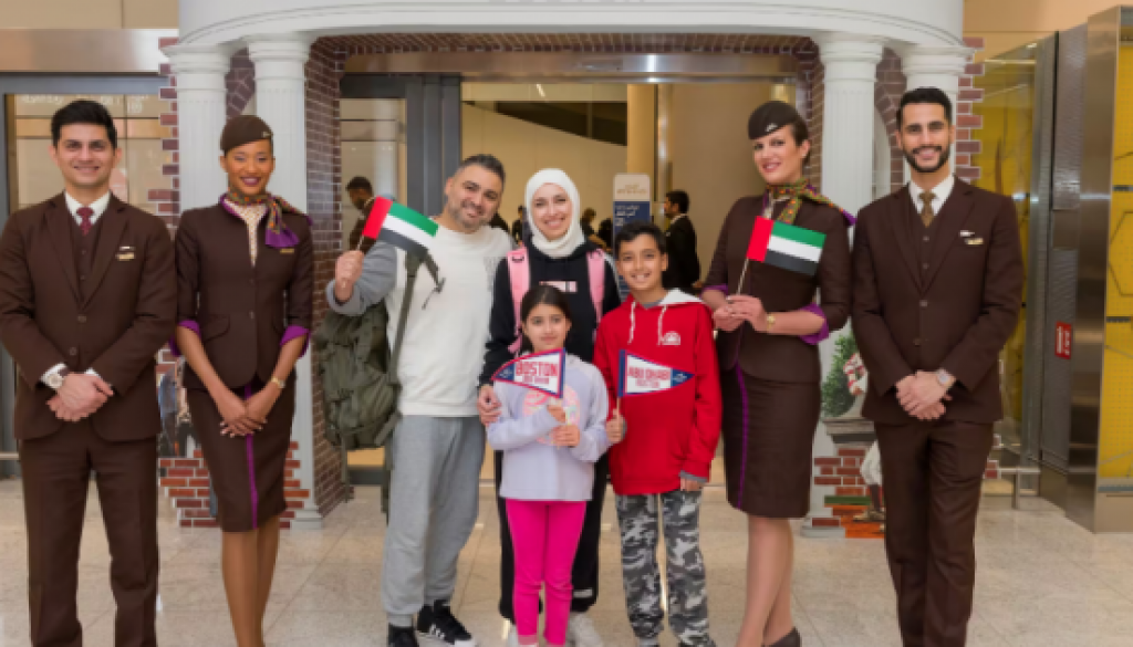 Etihad Airways celebrates inaugural flight to Boston