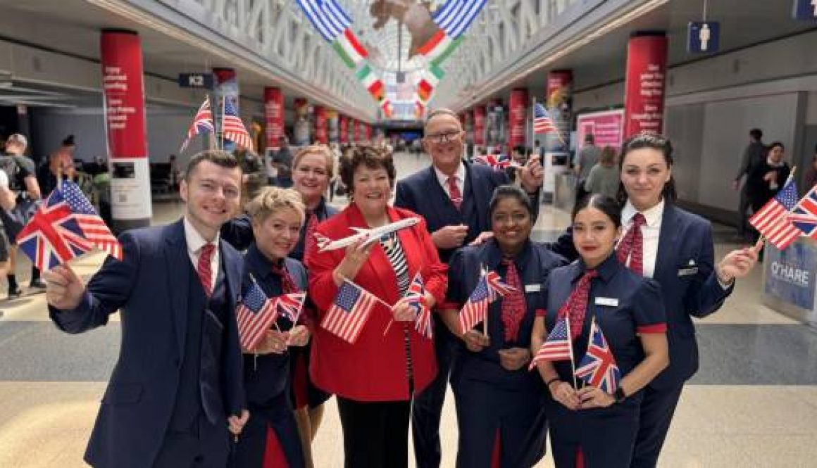 BA celebrates 70 years of flying to Chicago