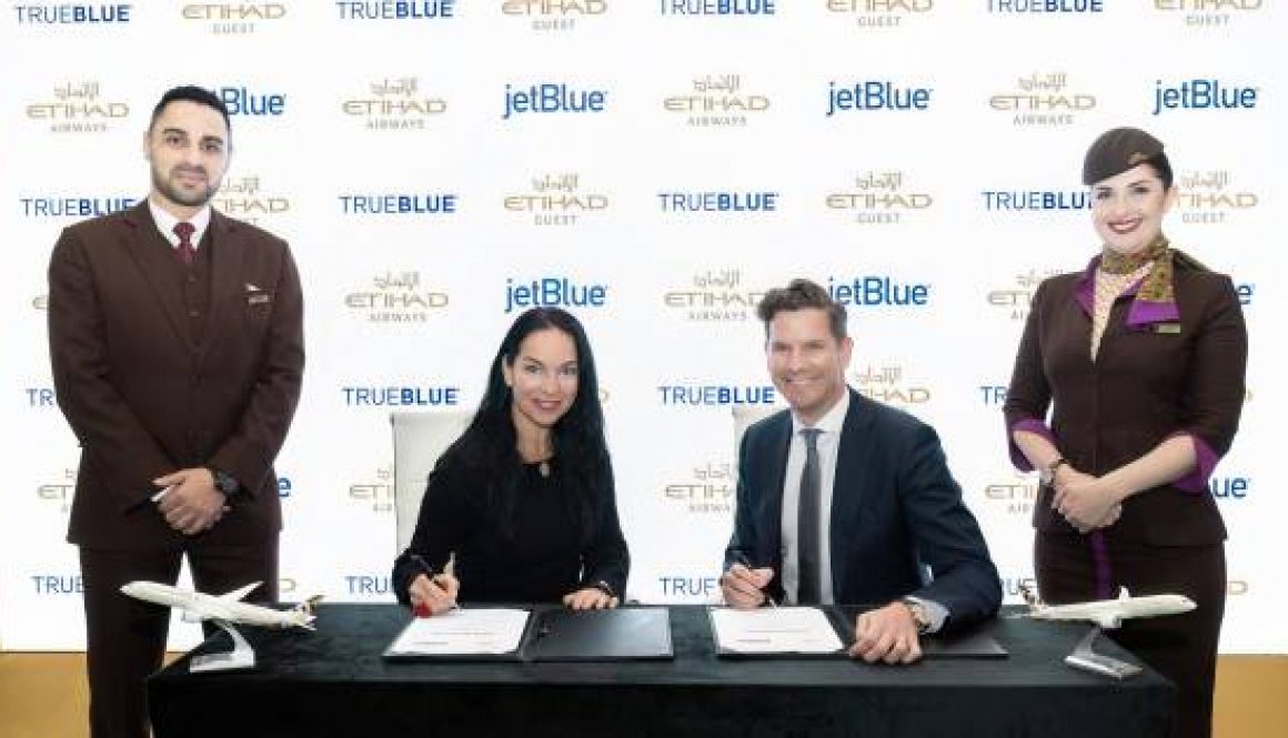 JETBLUE AND ETIHAD AIRWAYS ANNOUNCE LOYALTY PARTNERSHIP AS PART OF CODESHARE AGREEMENT