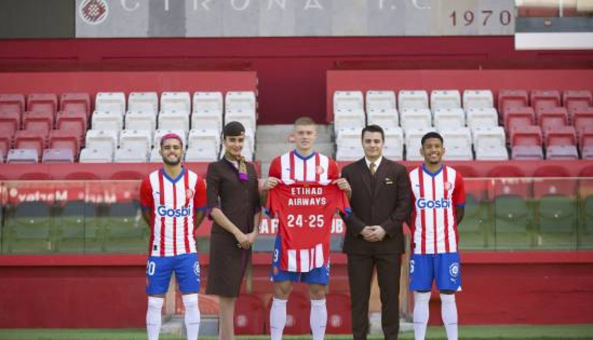 ETIHAD AIRWAYS, NEW MAIN SPONSOR OF GIRONA FC FOR THE NEXT THREE SEASONS