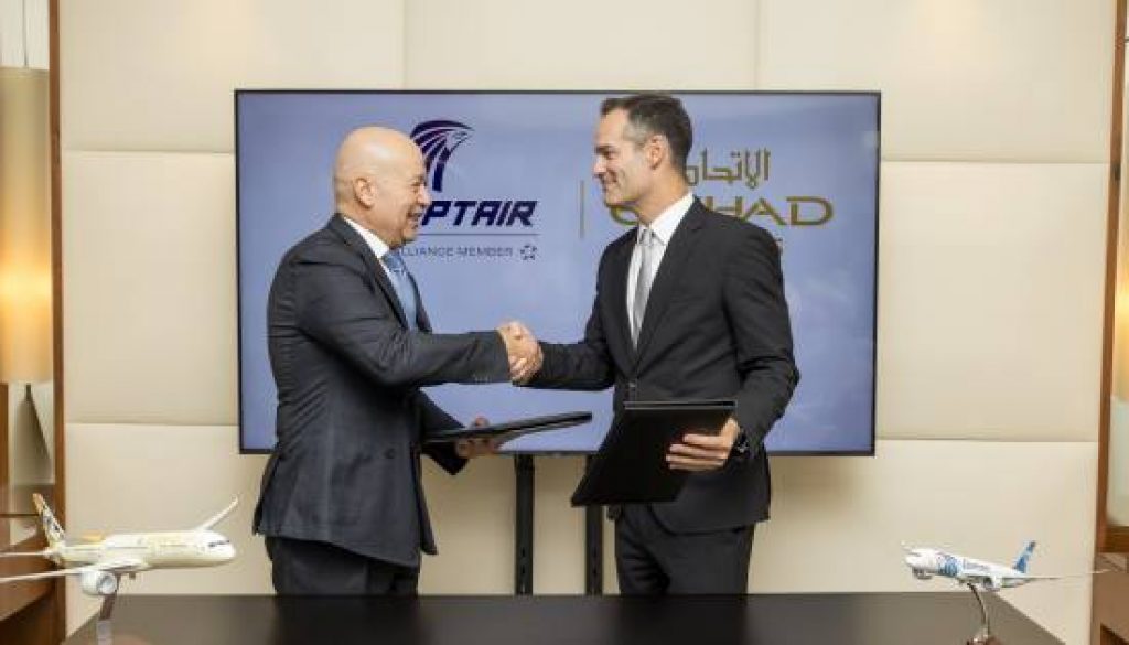 ETIHAD AIRWAYS AND EGYPTAIR SIGN MOU TO DEEPEN RELATIONSHIP