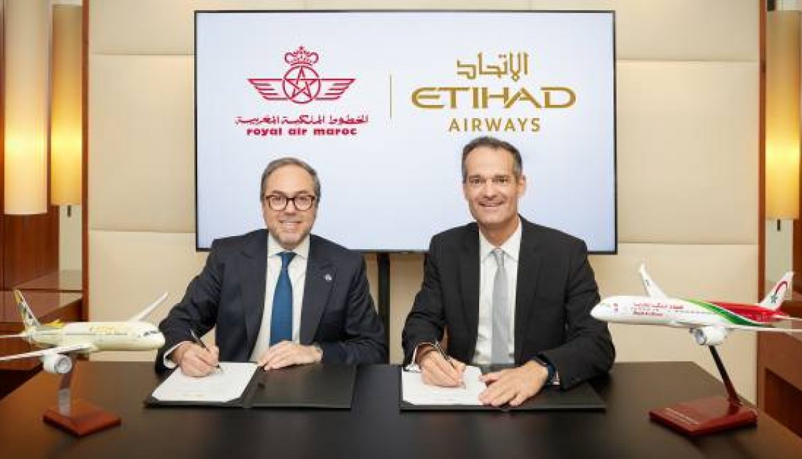 ETIHAD AIRWAYS AND ROYAL AIR MAROC AGREE MOU TO FURTHER RELATIONSHIP