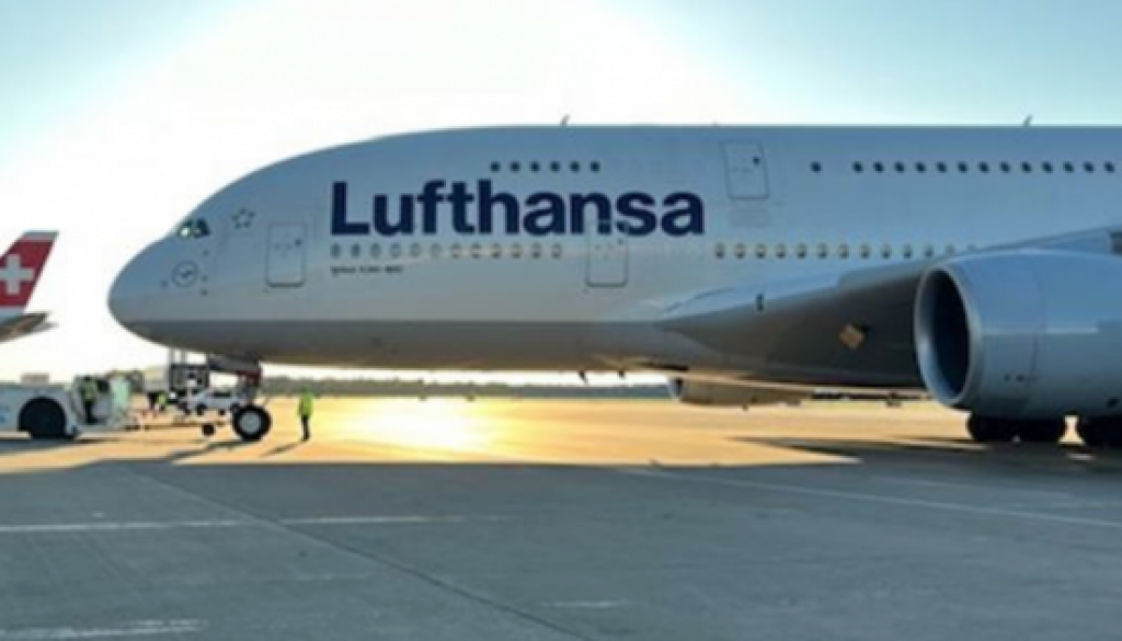 Lufthansa flies its A380 to Washington D.C. for the first time
