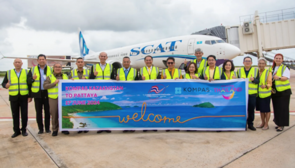 TAT welcomes new flights by SCAT Airlines and AirAsia at U-Tapao–Rayong–Pattaya Airport