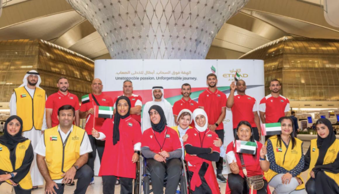 Etihad Airways welcomes UAE Paralympics team on board