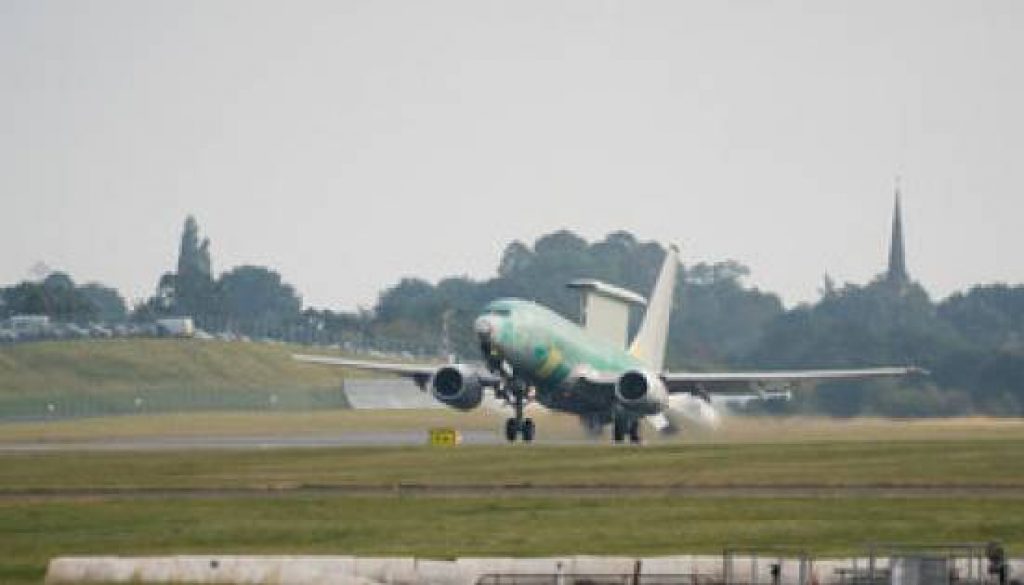 Boeing Completes First Flight of UK E-7 Wedgetail