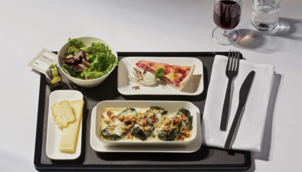 SWISS extends pre-select option to Business Class meals on short-haul flights