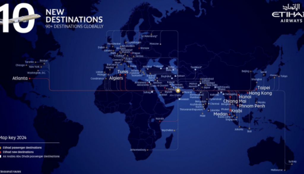 TEN NEW ROUTES IN ONE DAY - HISTORIC MOMENT FOR ETIHAD