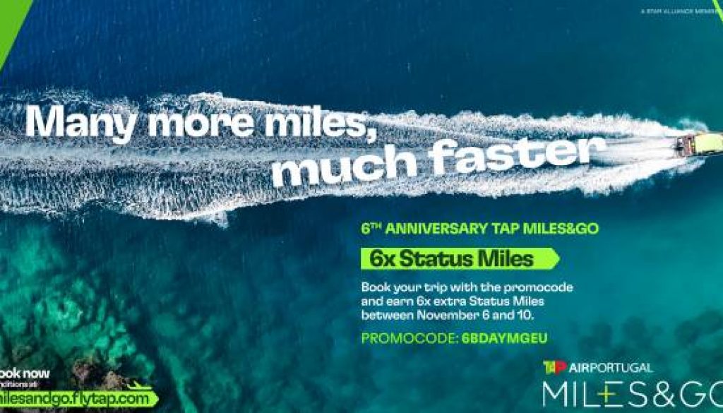 FLYERS CAN EARN SIX TIMES THE AIR MILES AS TAP CELEBRATES SIX YEARS OF MILES&GO