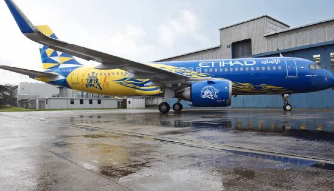 ETIHAD AIRWAYS AND CHENNAI SUPER KINGS UNVEIL STRIKING NEW LIVERY