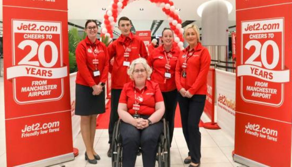 Jet2.com celebrates two decades of award-winning flights from Manchester Airport