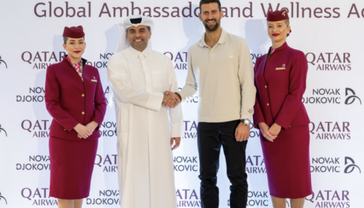 Qatar Airways Announces Tennis Legend Novak Djokovic as Global Brand Ambassador and Wellness Advisor