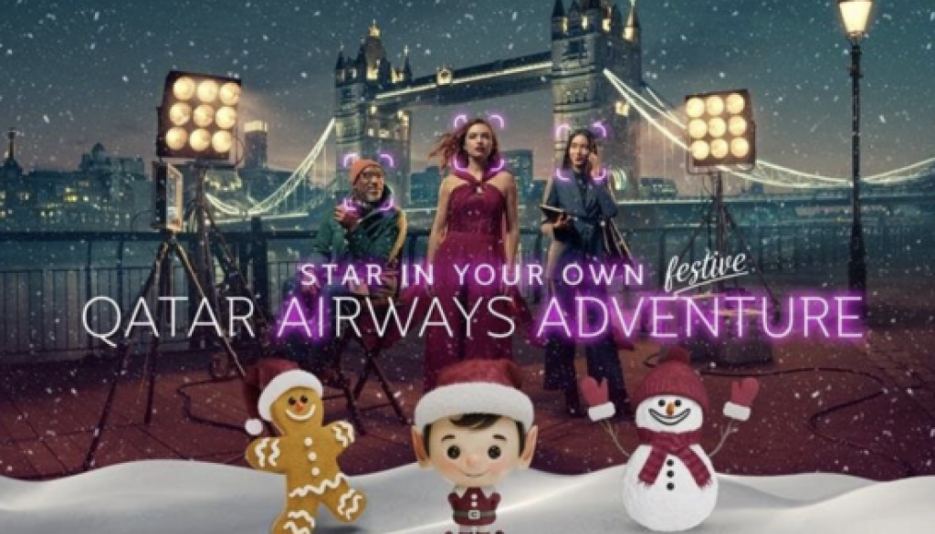 Qatar Airways Takes AI Campaign Festive with Holiday-Themed Scenes and Interactive Giveaway