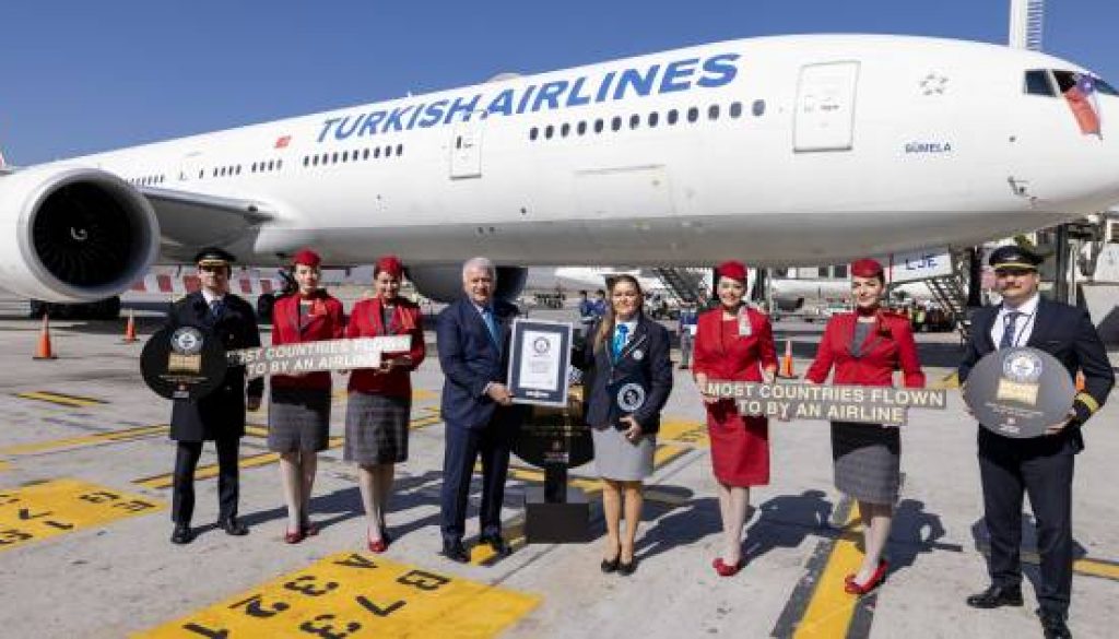 Turkish Airlines sets world record for flying to most countries