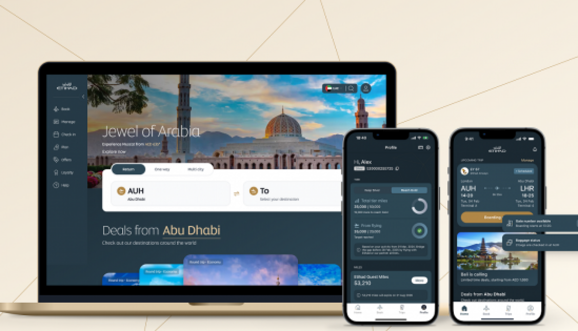 ETIHAD AIRWAYS UNVEILS BOLD NEW DIGITAL EXPERIENCE