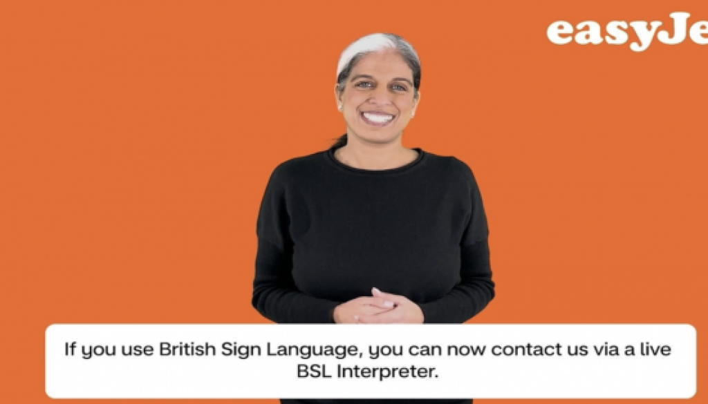 easyJet partners with SignLive to help deaf and hard of hearing customers