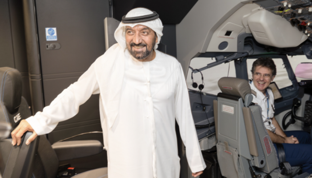 H.H. Sheikh Ahmed bin Saeed Al Maktoum visits flydubai’s new Flight Training centre