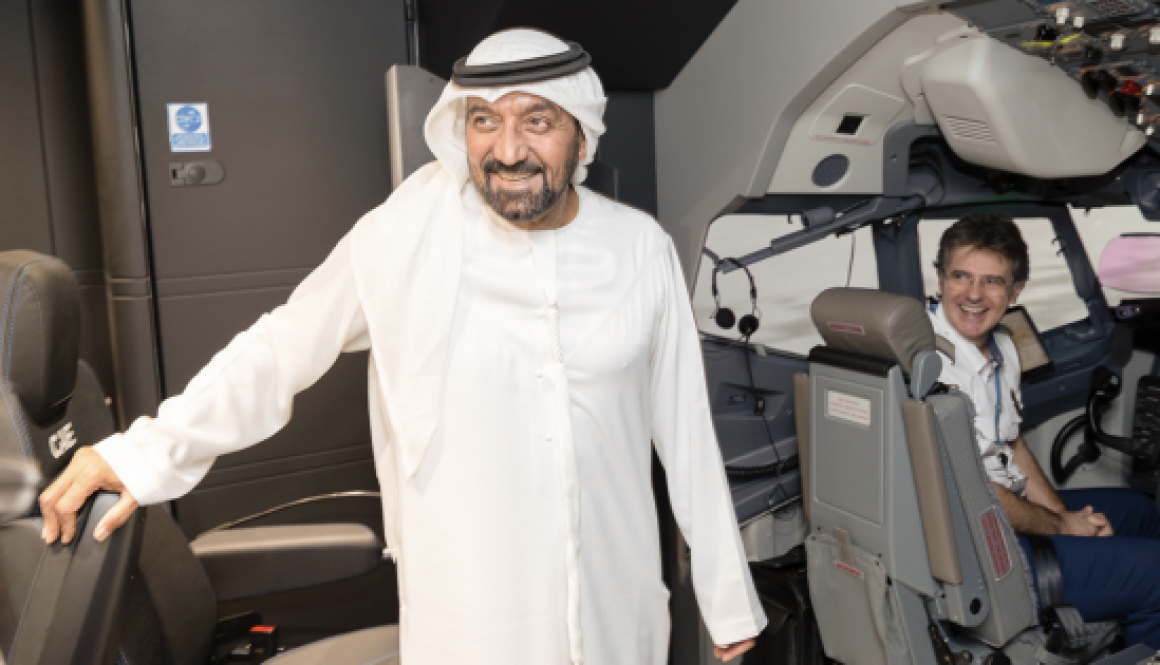 H.H. Sheikh Ahmed bin Saeed Al Maktoum visits flydubai’s new Flight Training centre