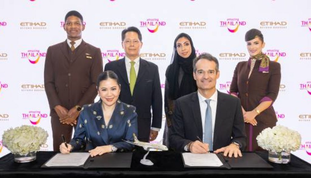 Etihad Airways Signs Memorandum of Cooperation with the Tourism Authority of Thailand