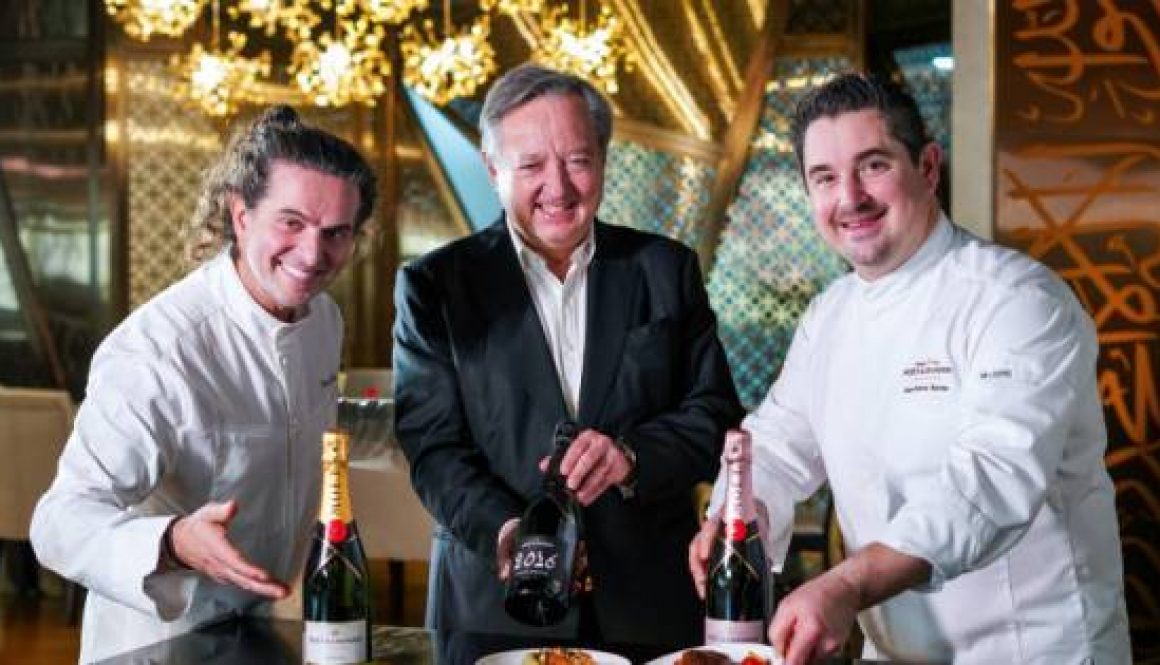 Emirates perfectly paired inflight dishes with Moët & Chandon Champagne