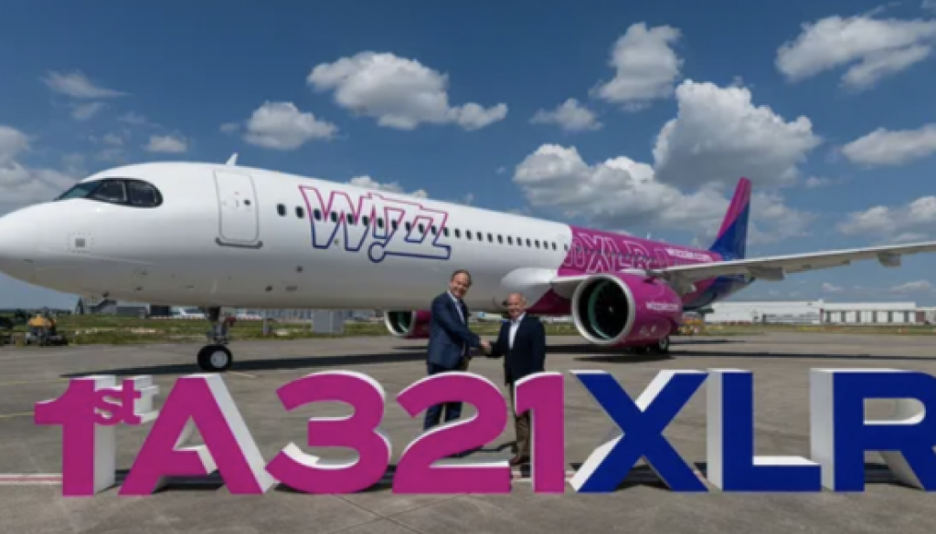Airbus delivers first Pratt & Whitney powered A321XLR to Wizz Air