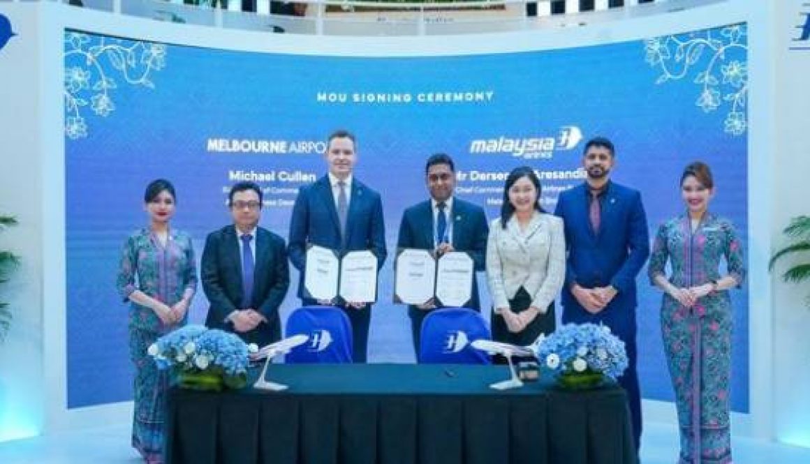 Malaysia Airlines and Melbourne Airport Sign Mou