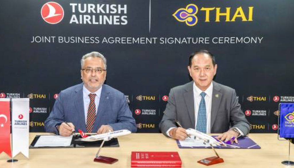 Turkish Airlines and THAI strike codeshare agreement