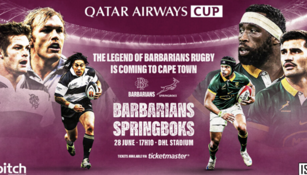 Springboks to Face Barbarians FC in 3rd Edition of the Qatar Airways Cup