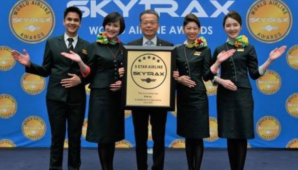 EVA Air Wins SKYTRAX 5-Star Airline Certification Tenth Year in a Row