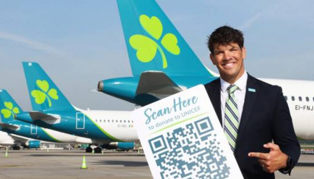 Aer Lingus Launches Onboard Digital Donations in Support of UNICEF