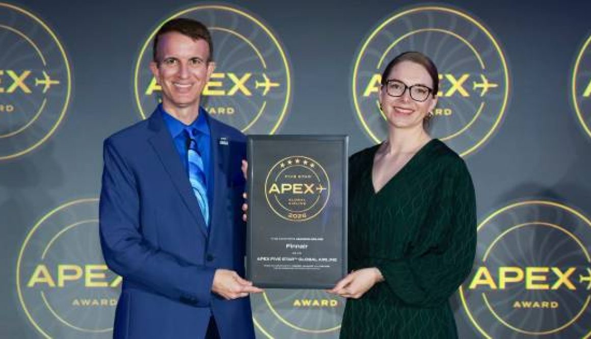 Finnair receives Five-Star Global Airline Award from APEX based on customer reviews