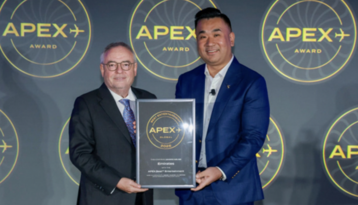 Emirates takes home 2 global accolades at the 2026 APEX awards